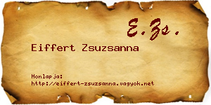 Eiffert Zsuzsanna névjegykártya