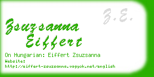zsuzsanna eiffert business card